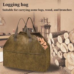 Storage Bags Supersized Canvas Firewood Carrier Log Carrying Bag Wood For Tote Holder Fireplace