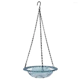 Other Bird Supplies Hummingbird Bath Durable Hanging Feeder With Rust-proof Chains Outdoor Water For Birds Hummingbirds Heavy-duty