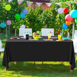 Table Cloth Plastic Tablecloth Triple Pack Of Durable Disposable Tablecloths Waterproof Oil-proof Dirt-resistant For Home Parties Events
