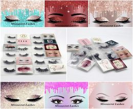 New Mink Lashes 3D Mink Eyelashes Faux Mink Lashes Customize Label 100 Handmade Reusable Natural Eyelashes False Eeye Lashes1800184