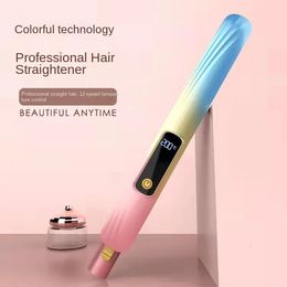 Flat Iron Hair Straightener Professional Fast Electric Straightening Curls Styling Tool 110-240v 240514