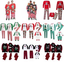 NEWChristmas Family Pajamas Sets Dad Mom Kids Baby Family Matching Christmas Sleepwear Christmas Night Pajamas Party Wear EWA18398136004