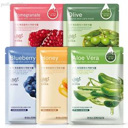 Blueberry Aloe Olive Honey Pomegranate Cucumber Plant Face Moisturizer oil control Blackhead remover Mask facial Skin Care 0771