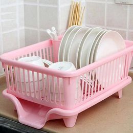 Kitchen Storage Drainage Bowl Rack Double Layer Tableware Dishes Chopsticks Household Small And