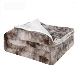 Blankets Fuzzy Faux Fur Throw Blanket Lamb Wool Super Soft Thicken Winter Warm Throws For Sofa Decorative Bed