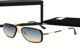 Man Sun glasses Designer Sunglasses Fashion Men Women Gold Silver Full Rim Metal Rectangle Optical Frame Grey Brown Transparent Le7178270