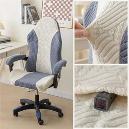 Chair Covers Esports ChairCover Patchwork Thick Game Computer Seat Case Elastic Office Protector With Armrest Cover