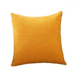 Pillow Plush Fleece Cover 45x45cm Square Throw Covers For Bedroom Dormitory Bed Sofa Decoration