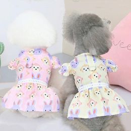 Dog Apparel Pomeranian Clothes Dress Summer Pet Girl Cat Skirt Fashion Princess Cute Chihuahua York Puppy Shih Tzu Clothing XS