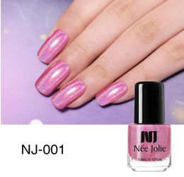 Holographic Pure Color Nail Polish 3.5ml Varnish Shining Glitter Manicure Colorful Nail Art Lacquer Polish7998094