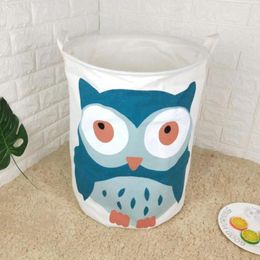 Laundry Bags Storage Bucket Basket Folding Cute Print Dirty Clothes Bag Underwear Organizer Sundries Container Home Supplies
