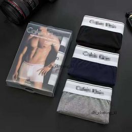 3Pcs/Set Sexy Calvins Underwear Designer Underwear Boxers For Men Cotton Fashion Mens Underwear Calvins Boxer Multiple Colours Breathable underpants 122