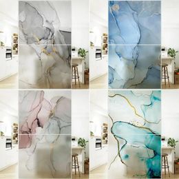 Window Stickers Frosted Glass Film Electrostatic Bathroom Translucent Opaque Sliding Door Sticker Simple Marble