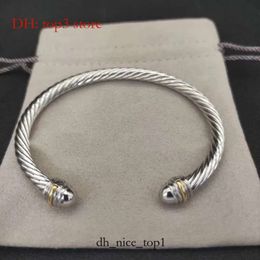 David Yurma Bracelet DY Bracelet Cable Bracelet Jewellery For Men Gold Silver Pearl Head Cross Bangle Bracelet Dy Jewellery Man Christmas Gift 822 8983