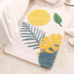 Bath Mats Minimalist Non-slip Easy To Clean Durable Entry Doormat Soft Living Room Rug Fashionable Thick Absorbent Comfortable