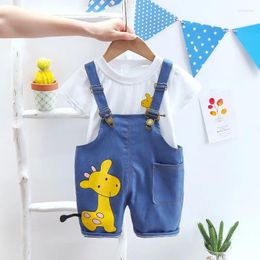 Clothing Sets Summer Baby Boys Clothes Children Fashion T-Shirt Overalls 2Pcs/Sets Toddler Outfits Infant Casual Costume Kids Tracksuits