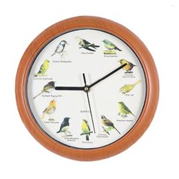 Wall Clocks Bird Names And Songs Home Decoration Quartz Singing Clock