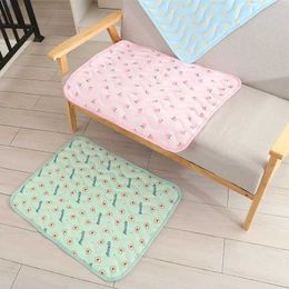 Cat Beds Furniture Pet dog mat cooling summer mat dog mat cat blanket sofa breathable dog bed summer washable small to medium-sized large dogs