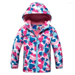 Jackets Girl Polar Fleece Waterproof Jacket Spring Autumn Children Coats Sport Casual Kids Double-deck Windproof