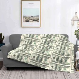 Blankets 100 Dollar Bill Blanket Soft Warm Travel Portable Usd Usa Money Us