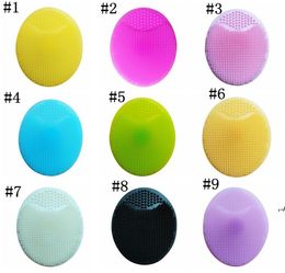 Soft silicone Cleaning Pad Wash Face Facial Exfoliating Brush SPA Skin Scrub Cleanser Tool DWE60153358175