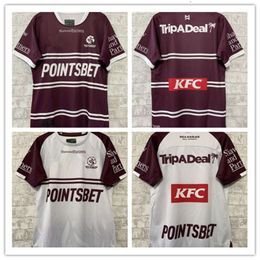 Rugby Jerseys Rugby Jersey 2024 Sea Eagles Home/Away Rugby Jersey Mens Short sleeved Sweatshirt