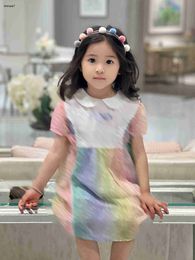 Top girl skirt Colorful letter printing baby dress Size 100-160 summer kids designer clothes Embroidered letters child frock 24Feb20