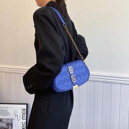 Evening Bags 2024 Designs Luxury Women Fashion Solid PU Shoulder Bag Party OL Style Versatile Crossbody Small Size Girlfriend Handbag