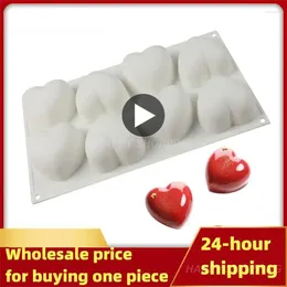 Baking Moulds Cavity Heart Silicone Cake Mould For Valentine's Chocolate Mousse Dessert Jelly Pudding Bread Bakeware Pan Decorating Tools