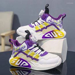 Basketball Shoes Fashion Sneakers For Children Breathable -absorbing Kids Gym Trainers Boy Girls Autumn School Tennis