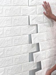 7077 10pcs 3d Brick Wall Sticker Diy Selfadhesive Decor Foam Waterproof Covering Wallpaper For Kids Ro jllZEf yummyshop7022016