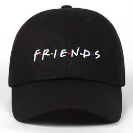 Ball Caps Womens Fashion Spring Summer Dad Hat Friend Embroidered Baseball Hat Cotton Adjustable Button Hat New Casual Hat