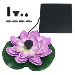 Garden Decorations Bird Bath Solar Fountain Pond Fountains Lotus Pump Water With Nozzles