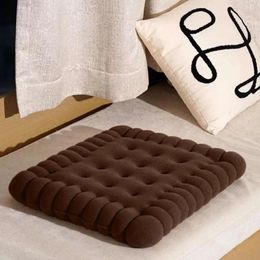 Pillow Chair Soft Touch Wear-resistant Square Biscuit Pearl Cotton Seat Pad Throw Washable Sofa For Bedroom