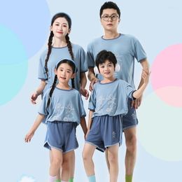 Clothing Sets Summer For Boys Girls Kids 3-18 Ages Toddler Big Teenage Children Shortsleeve Tee Shirt Sports Pants 2 Pcs Suits