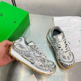 Silver 2024 Same Bottegs Up New Designer Shoes b Couple Trainer Style Mesh Sneaker Bright Colour Block Venetas Casual Orbit Sports 2DER