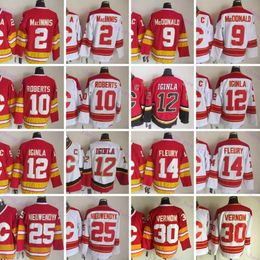 Cheap Retro Hockey Jersey 12 Iginla 2 Macinnis 9 McDonald 10 Roberts 14 Fleury 25 Nieuwendyk 30 Vernon 39 Gilmour 1972-1999 Movie Stitched