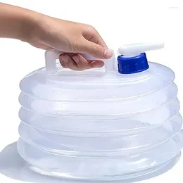 Water Bottles 5/10/15L Portable Collapsible Bucket Emergency Storage Tank Outdoor Camping Hiking Vehicle