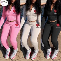 Women's Two Piece Pants PULABO Womens 2 Sets Sweatsuits Pink Winter Tracksuit For Women Outfits Long Sleeve Top Suits Black