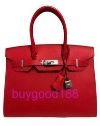 AAbirdkin Delicate Luxury Designer Totes Bag 30 Seller Rouge Red Epsom Leather Hardware Women's Handbag Crossbody Bag