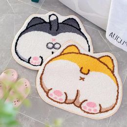 Carpets Cute Rug Soft Plush Cartoon Small Kitchen Mats For Floor Area Living Room Bedside Decor Ornaments