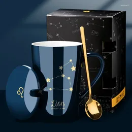 Mugs Nordic Creative French 12 Constellation Cup Bone China Coffee 420ml Cups And For Friends Fine Gifts Ceramic Tea Mug