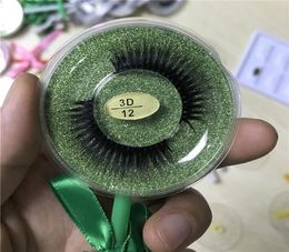 Lollipop Box Top Quality false eyelash 3D Mink strip silk lashes thick fake faux eyelashes 26 style DHL 8463204