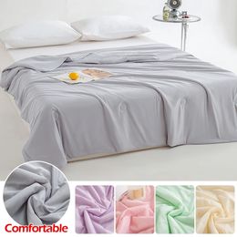 100% Washable Summer Cooling Quilt Cold Silk Air Condition QuiltBlanketDuvet Breathable Comfort For Bed Living Room And Decor 240514