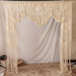 Tapestries Woven Tapestry Bohemian Hand Curtains Decor Wedding Arrangement Scene Decoration House