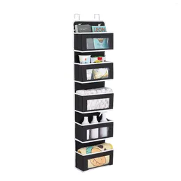 Storage Boxes Over Door Organizer With 5 Large Pockets Hanging Clear Window Kids Toys Shoes Layers Wall