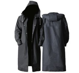 Adult Long Raincoat Men Women Impermeable Rainwear EVA Black Outdoor Hiking Travel Waterproof Hooded Rain Coat Poncho Thickened 212530687