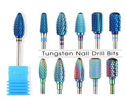 Tungsten Drill Bit for Manicure Pedicure Nail Clean Dead Skin Milling Cutter Polishing Files Electric Nail Drill8883386