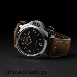 Classic Wrist Watch Panerai Mens Luminor Series 44mm Diameter Eight Day Power Storage Manual Mechanical Brand Watch PAM00914