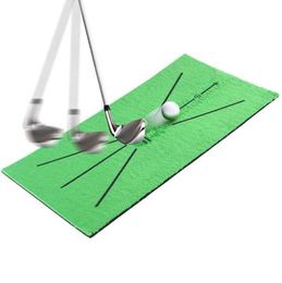 Golf Training Swing Detection Mat Batting Golfer Garden Grassland Practise Equipment Mesh Aid Cushion Tool Simulator Indoor Outdoo5767249